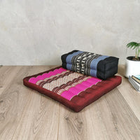 Thumbnail for Meditation Cushion + Seating Block Set  StPink-YB-BlueEle