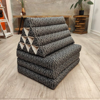 Thumbnail for [Large] THREE FOLDS Thai Triangle Pillow Foldout Daybed TTP10BLK