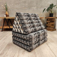 Thumbnail for [Jumbo] THREE FOLDS Thai Triangle Pillow Foldout Daybed TTP15BLKELE