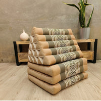 Thumbnail for Jumbo Thai Triangle Pillow THREE FOLDS Cream