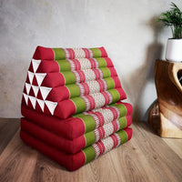 Thumbnail for Jumbo Thai Triangle Pillow THREE FOLDS RedGr