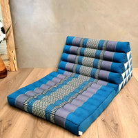 Thumbnail for Jumbo 1 FOLD Thai Triangle Pillow Mat Blue