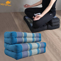 Thumbnail for 3-Fold Zafu Meditation Cushion Set Blue