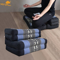 Thumbnail for 3-Fold Zafu Meditation Cushion Set BlueEle
