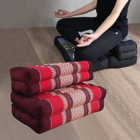 Thumbnail for 3-Fold Zafu Meditation Cushion Set Red
