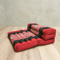 Thumbnail for 3-Fold Zafu Meditation Cushion Set Red-Ele