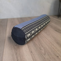 Thumbnail for Yoga Bolsters Block Meditation Round Cushion Natural Kapok Filled BlueEle