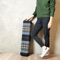 Thumbnail for 80cm Long Bolster Yoga Block/Prop Natural Kapok Filled BlueEle