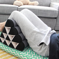 Thumbnail for Thai Triangle Pillow Backrest Cushion Kapok Filled BlueEle