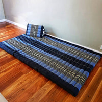 Thumbnail for Queen Size Foldable Mattress Natrual Kapok Fibre Filled BlueEle