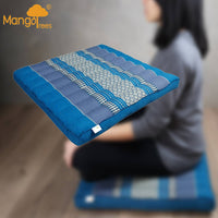 Thumbnail for Thai Kapok Meditation Cushion Yoga Seat Blue