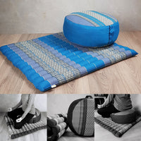 Thumbnail for Zafu & Zabuton Meditation Set Blue