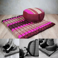 Thumbnail for Zafu & Zabuton Meditation Set Pink
