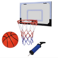 Thumbnail for Indoor Mini Basketball Hoop Ring Backboard Kit Door Mounted Mount Kid Set
