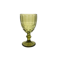 Thumbnail for Faubourg Embossed Wine Glass - 310ml Green