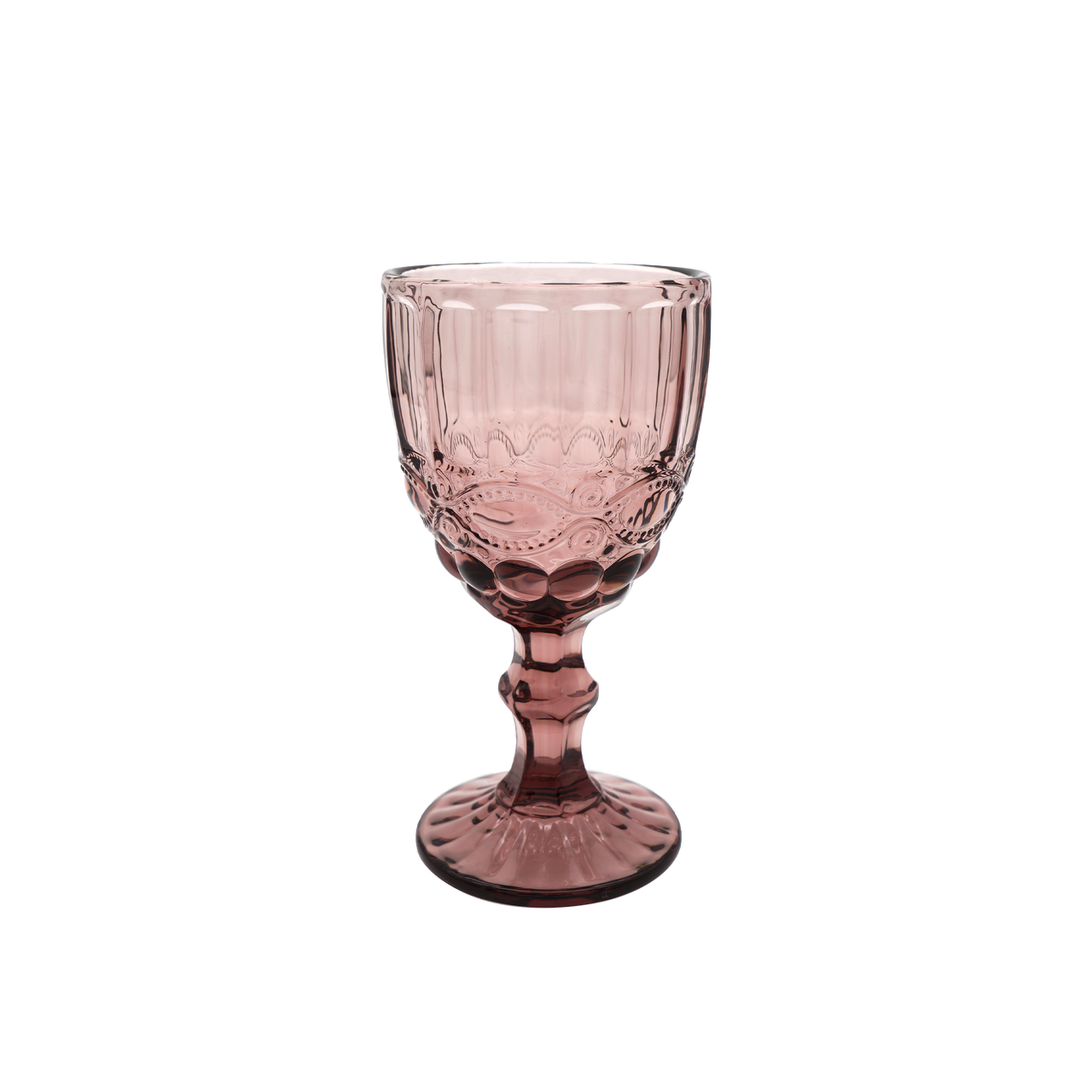 Faubourg Embossed Wine Glass - 310ml purple