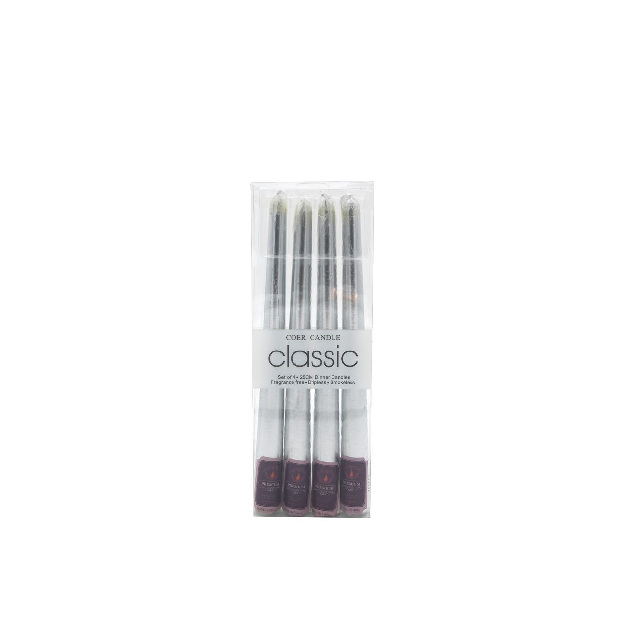 Iconic Candles silver flat
