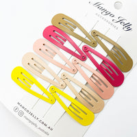 Thumbnail for MANGO JELLY Everyday Snap Hair Clips (5cm) - Donut - Twin Pack