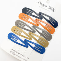 Thumbnail for MANGO JELLY Everyday Snap Hair Clips (5cm) - EVERYDAY - Twin Pack
