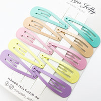 Thumbnail for MANGO JELLY Everyday Snap Hair Clips (5cm) - Soft Pastel - One Pack