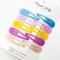 Thumbnail for MANGO JELLY Everyday Snap Hair Clips (5cm) - Pop - One Pack