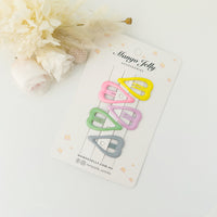 Thumbnail for MANGO JELLY Butter Cream Hair Clips Collection - Candy Heart shape - Twin Pack