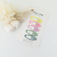 Thumbnail for MANGO JELLY Butter Cream Hair Clips Collection - Candy Oval - Twin Pack