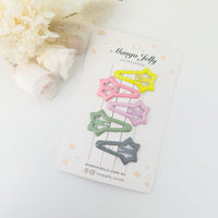 Thumbnail for MANGO JELLY Butter Cream Hair Clips Collection - Candy Shooting Stars - One Pack