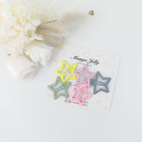 Thumbnail for MANGO JELLY Butter Cream Hair Clips Collection - Candy Stars - One Pack