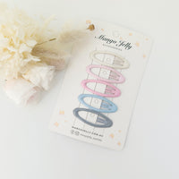 Thumbnail for MANGO JELLY Butter Cream Hair Clips Collection - Ice cream Oval - Twin Pack