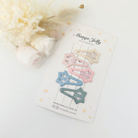 Thumbnail for MANGO JELLY Butter Cream Hair Clips Collection - Ice cream Shooting Stars - One Pack