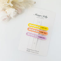 Thumbnail for MANGO JELLY Gloss Glaze Wavy Hair Clips - Candy - One Pack