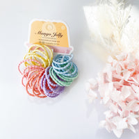 Thumbnail for MANGO JELLY Kids Hair Ties (3cm) - Bubbly Candy - Six Pack