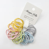 Thumbnail for MANGO JELLY Kids Hair Ties (3cm) - Bubbly Milky - Three Pack