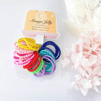 Thumbnail for MANGO JELLY Kids Hair Ties (3cm) - Bubbly Mixed - One Pack