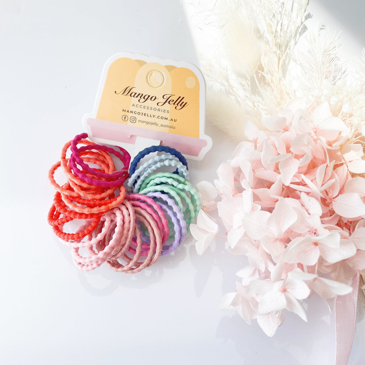 MANGO JELLY Kids Hair Ties (3cm) - Bubbly Retro - One Pack