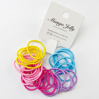 Thumbnail for MANGO JELLY Kids Hair Ties (3cm) - Classic Summer Bright -Twin Pack