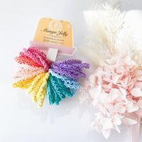 Thumbnail for MANGO JELLY Kids Hair Ties (3cm) - Lace Candy - Three Pack