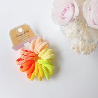 Thumbnail for MANGO JELLY Metal Free Hair Ties (3cm) - CITRUS 24P - One Pack