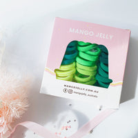 Thumbnail for MANGO JELLY Metal Free Hair Ties (3cm) - Green 36P - Three Pack