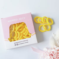 Thumbnail for MANGO JELLY Metal Free Hair Ties (3cm) - School Colour Yellow 36P - Three Pack