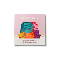 Thumbnail for MANGO JELLY Metal Free Hair Ties (3cm) - Colour Wheel 36P - Three Pack