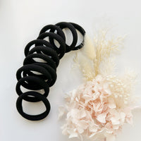 Thumbnail for MANGO JELLY Metal Free Hair ties (4.5cm) - BLACK 10P - One Pack