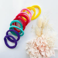 Thumbnail for MANGO JELLY Metal Free Hair ties (4.5cm) - Pop Mixed 10P - One Pack