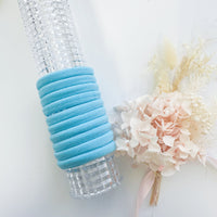 Thumbnail for MANGO JELLY Metal Free Hair ties (4.5cm) - School Colour Light Blue 10P - Three Pack