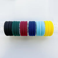 Thumbnail for MANGO JELLY Metal Free Hair ties (4.5cm) - School Colour Yellow 10P - Three Pack