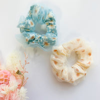 Thumbnail for MANGO JELLY Daisy Scrunchies 2P - Blue