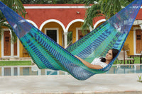 Thumbnail for Outdoor undercover cotton Mayan Legacy hammock Family size Caribe