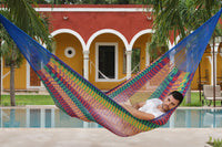Thumbnail for Outdoor undercover cotton Mayan Legacy hammock King size Mexicana