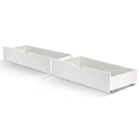 Thumbnail for Artiss 2x Bed Frame Storage Drawers Trundle White